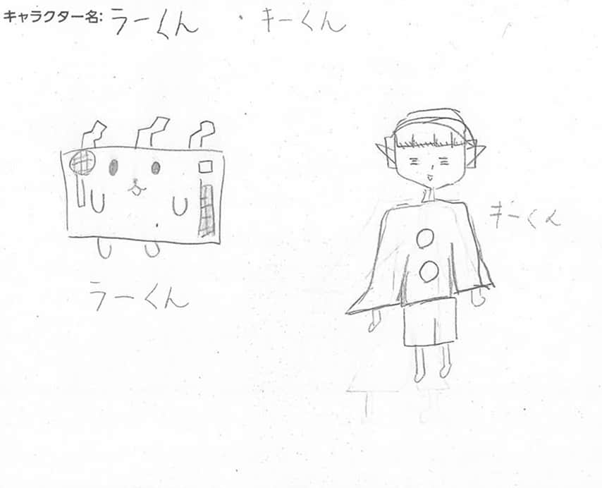 左:ラーくん 右:キーくん