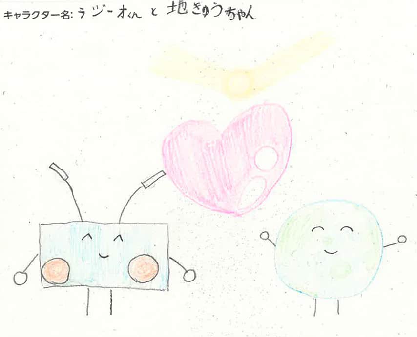 左:ラジーオくん 右:地きゅうちゃん